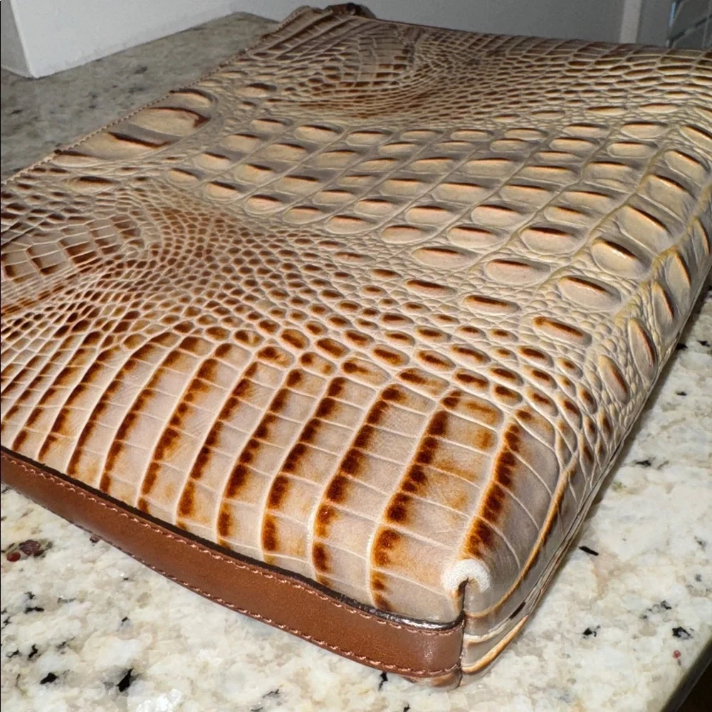 Brahmin All Day Croc Embossed Crossbody Clutch - Picture 17 of 17